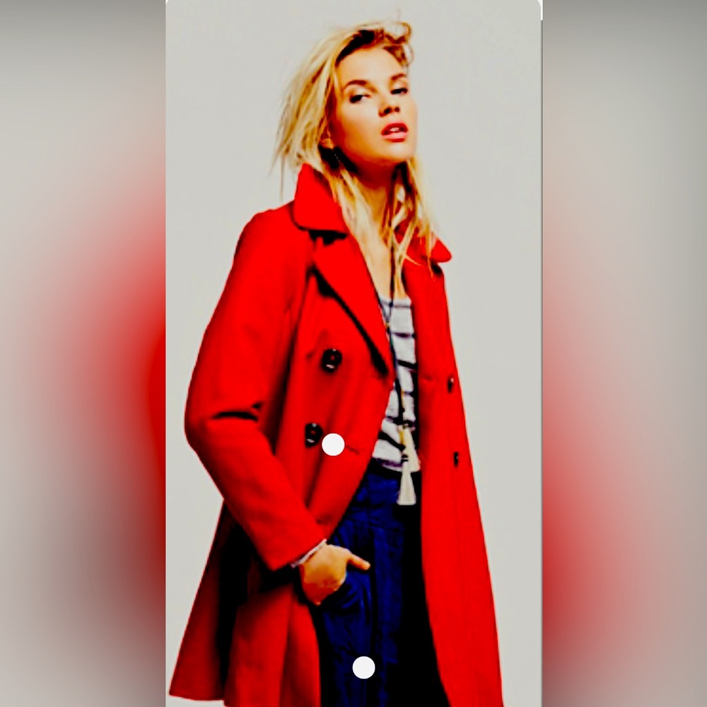 Free People Zip to my Lou swing pea coat